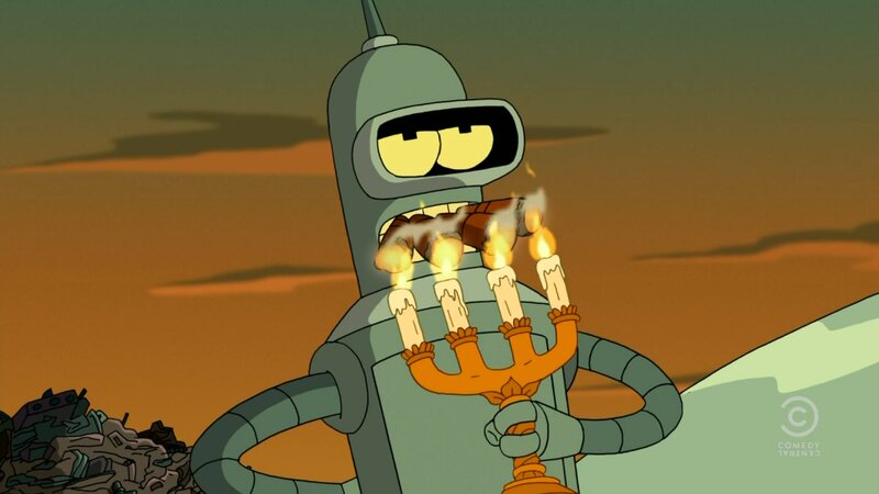 Robot Holding Candles