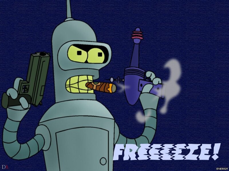 Robot Holding Guns