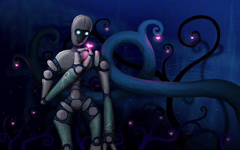 Robot Holding Heart