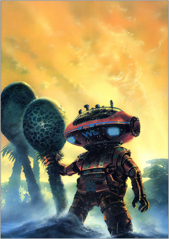 Robot Holding Plant