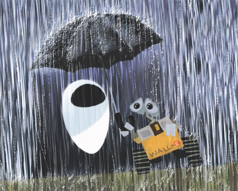 Robot Holding Umbrella