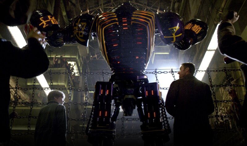 Robot in a fighting arena