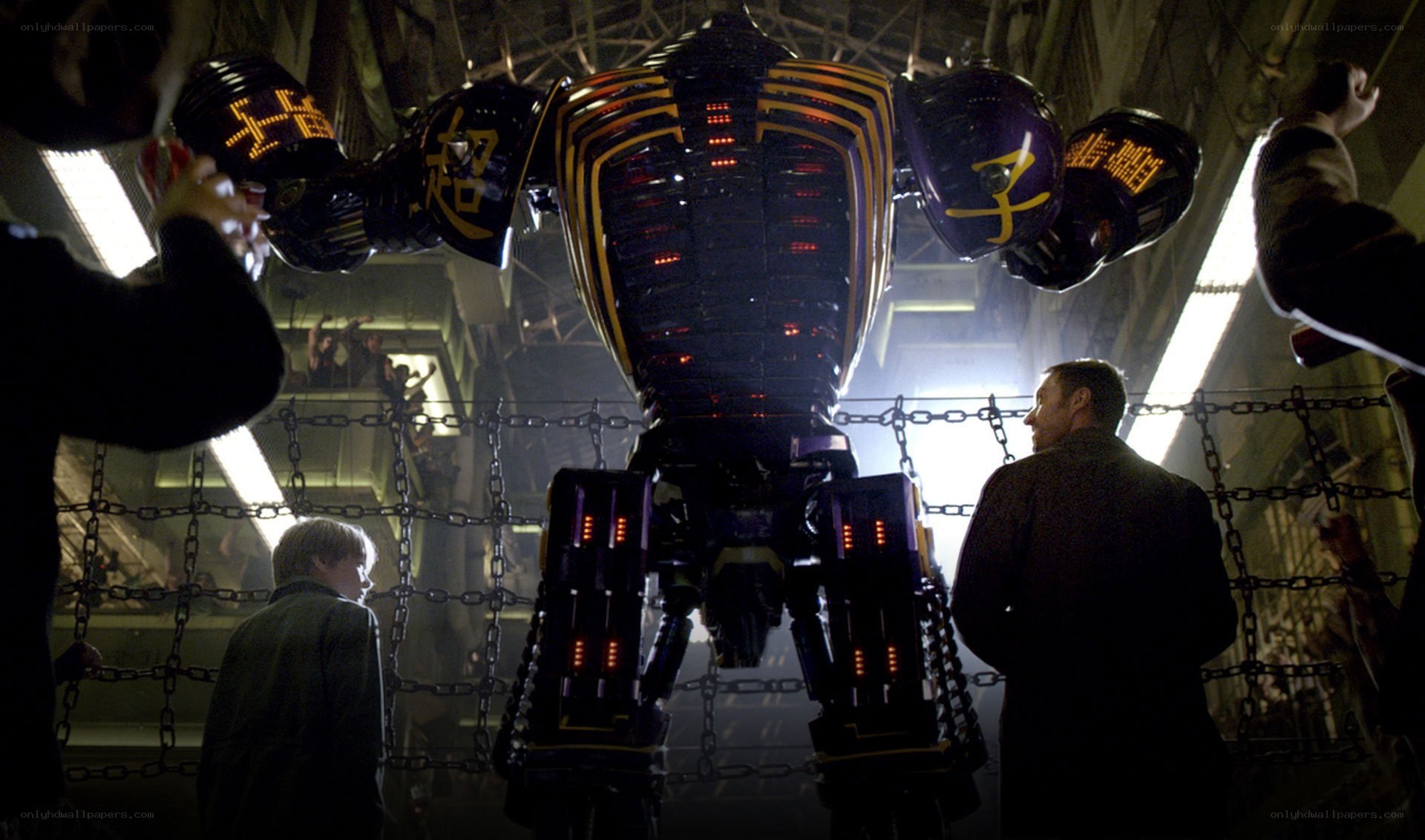 Robot in a fighting arena