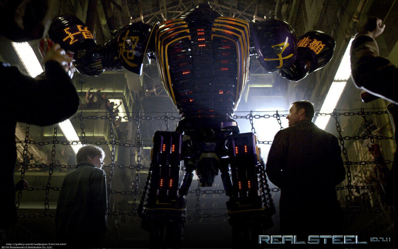 Robot in a fighting arena