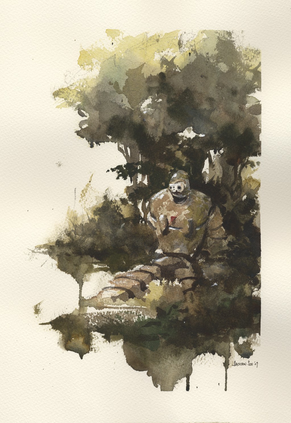 Robot in a forest