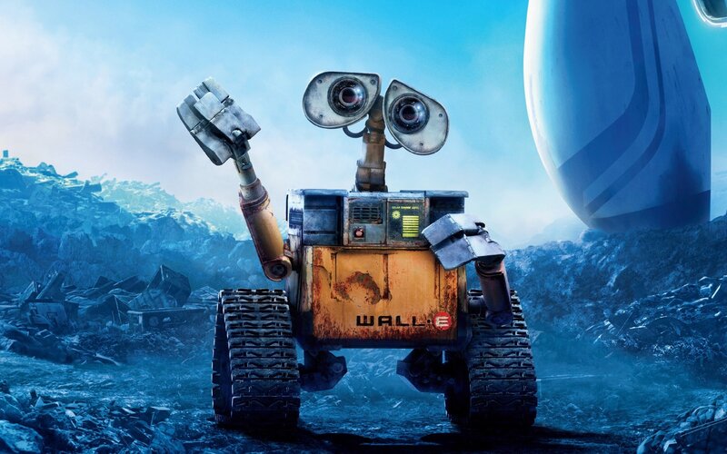 Robot in a Junkyard — Blue