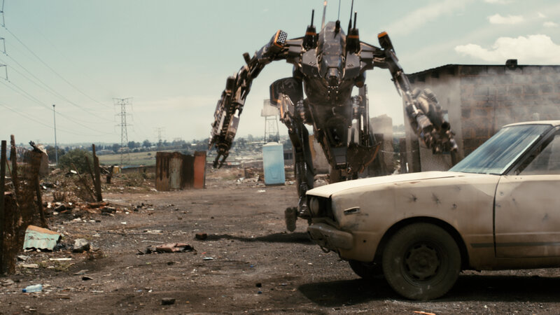 robot in a junkyard