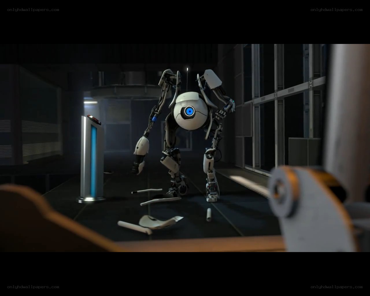 robot in a lab