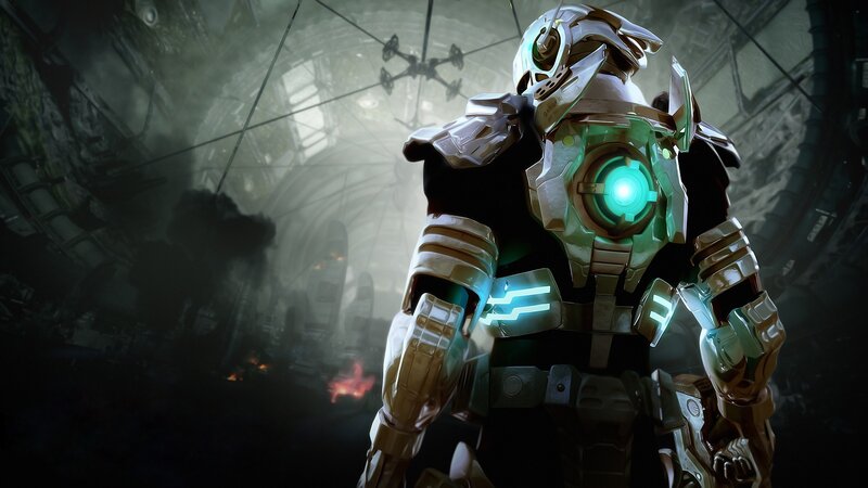 robot in a ruined facility