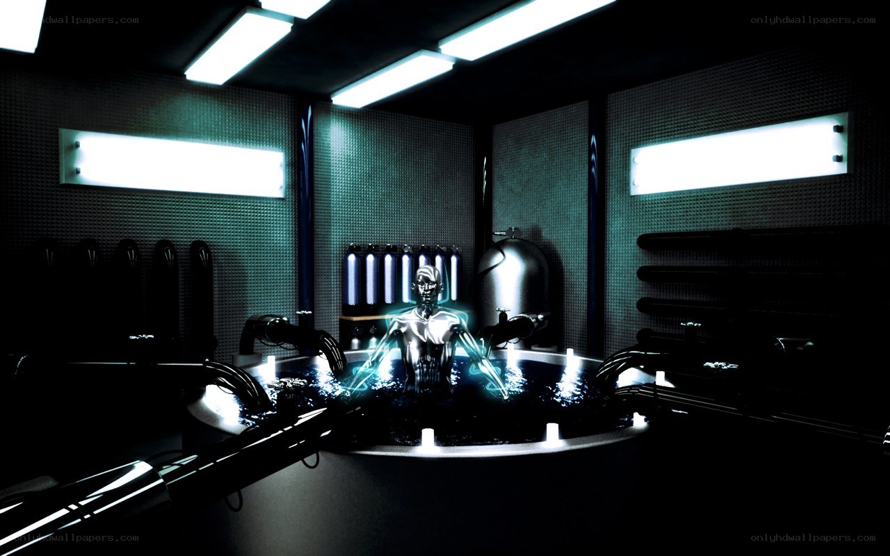 robot in a tank