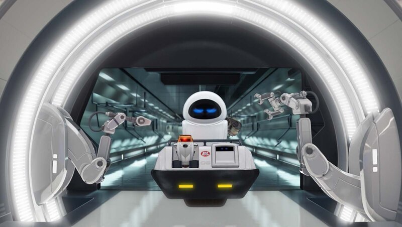 Robot in a Tunnel — White