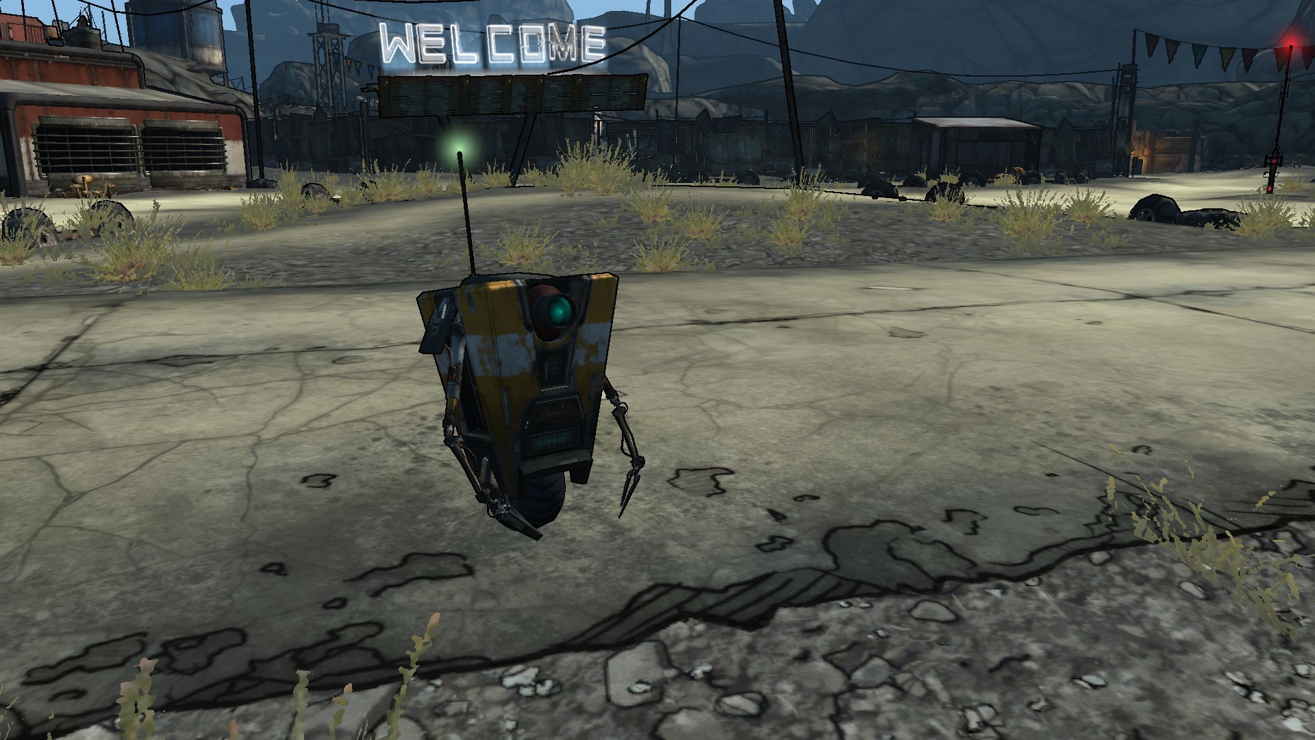 robot in a wasteland