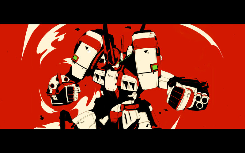 robot in action pose