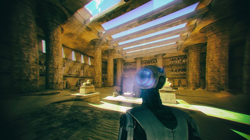 Robot in Ancient Temple