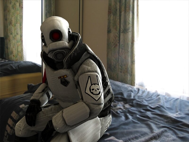 robot in bedroom