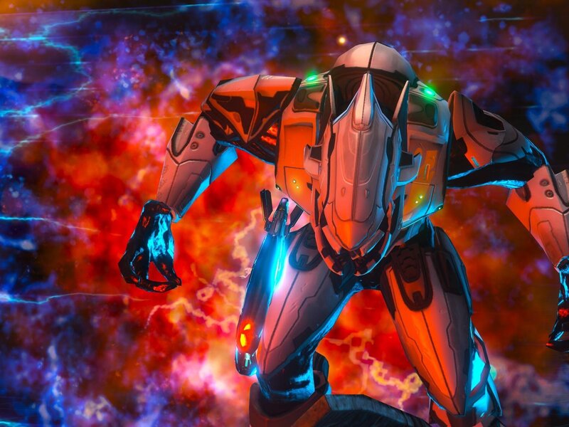 robot in cosmic storm