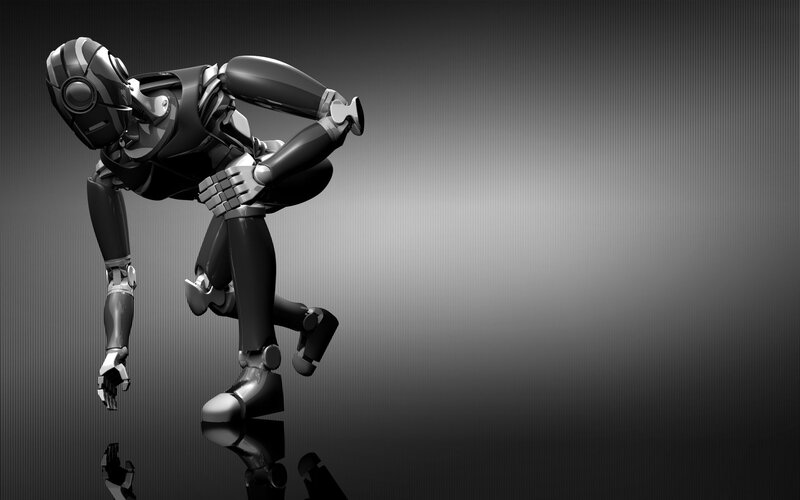 robot in dynamic pose