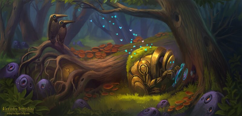 Robot in Forest
