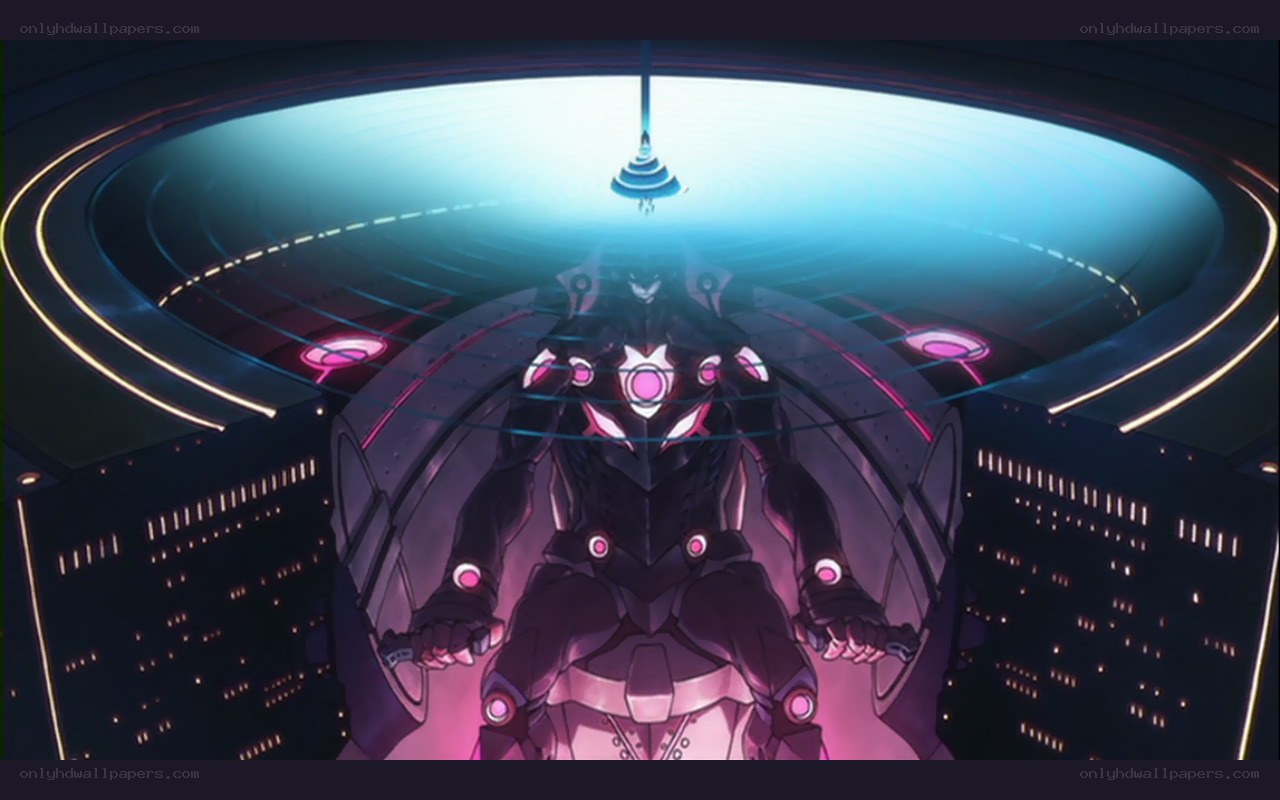 robot in futuristic chamber