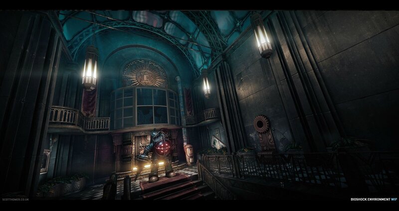 Robot in Grand Hall — Blue