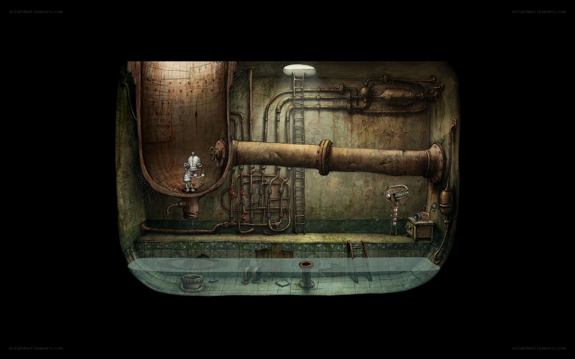 robot in industrial chamber