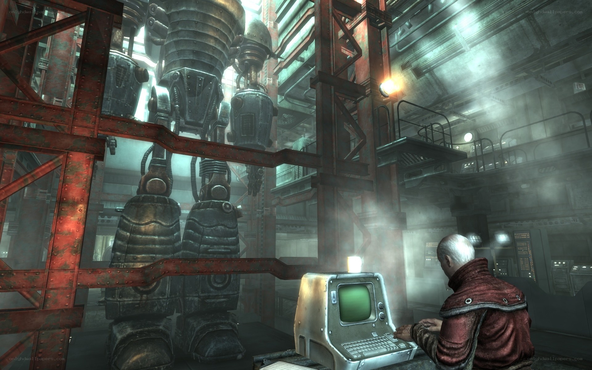 robot in industrial facility