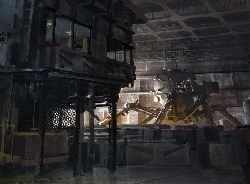 robot in industrial facility