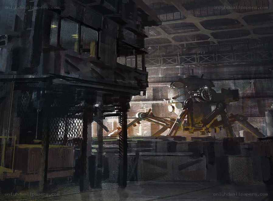 robot in industrial facility