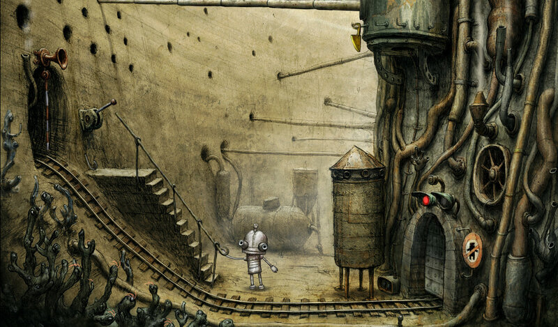 Robot in Industrial Room