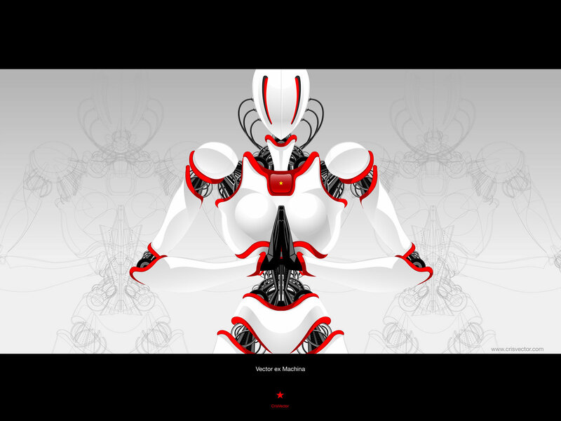 robot in meditation pose