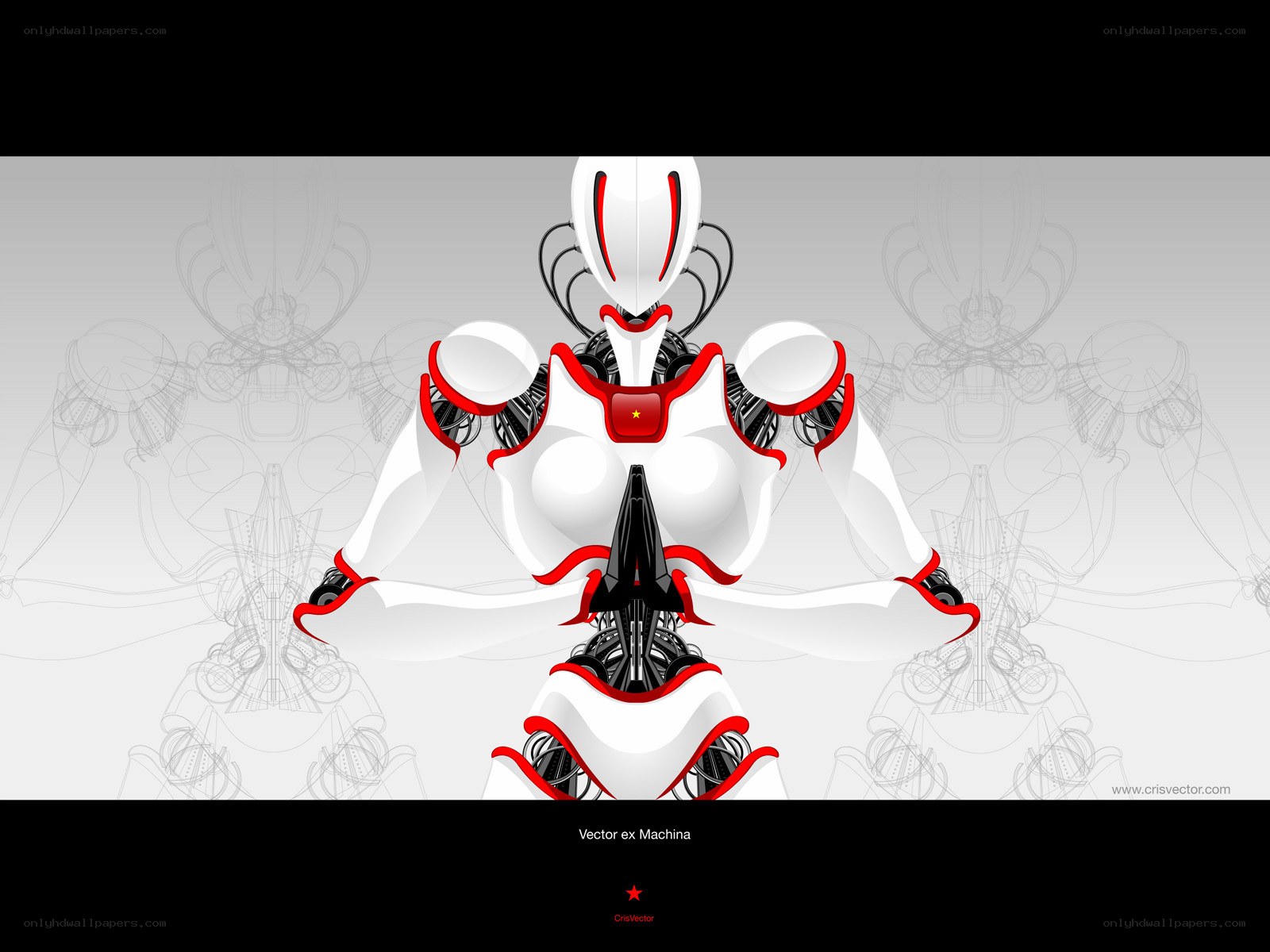 robot in meditation pose