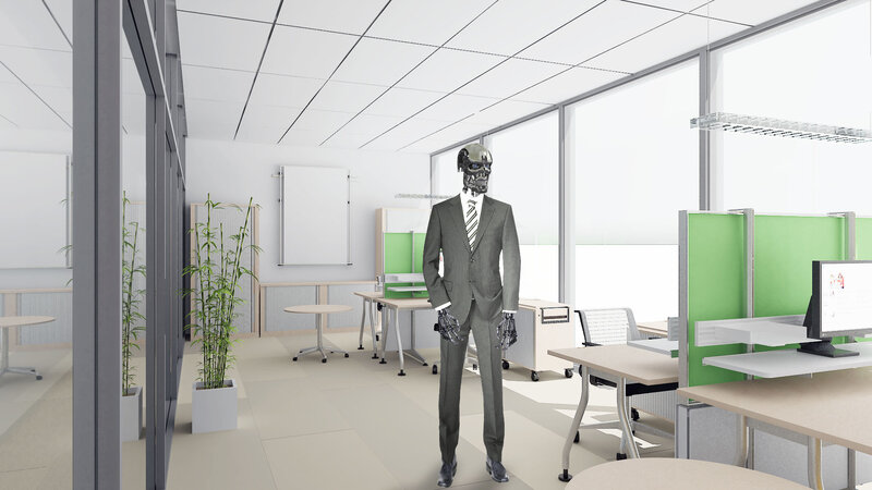 robot in office environment