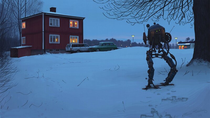 Robot in Snow