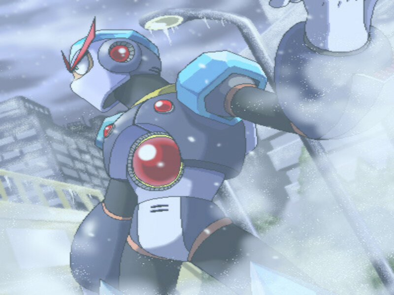 Robot in Snowstorm