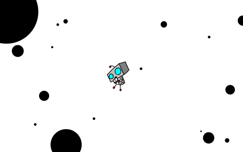 robot in space