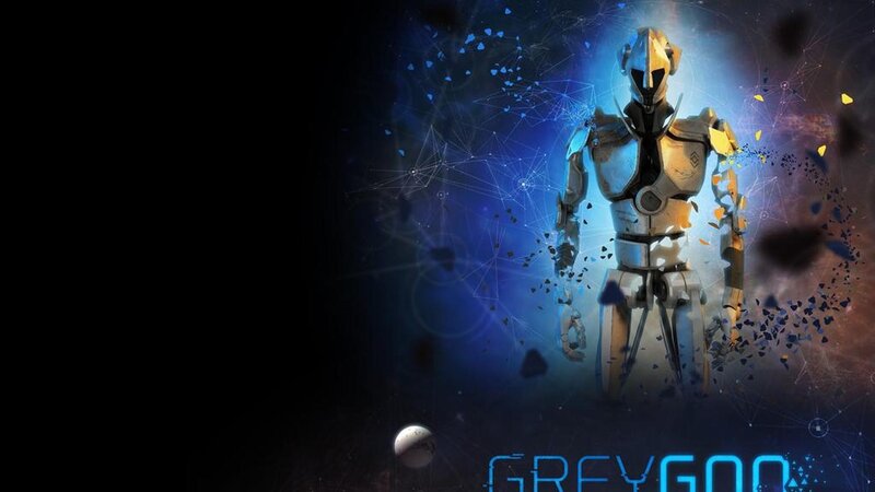Robot in Space — Blue, Dramatic