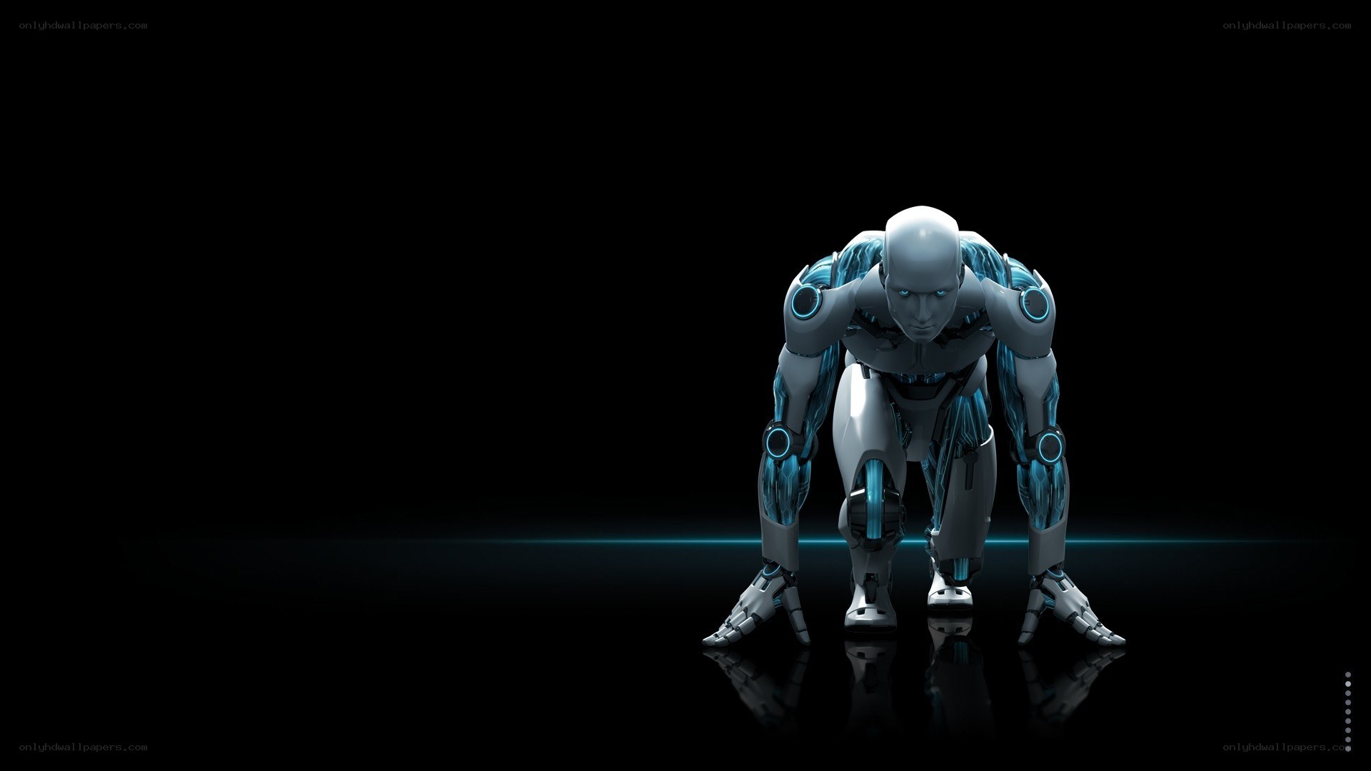 robot in starting position