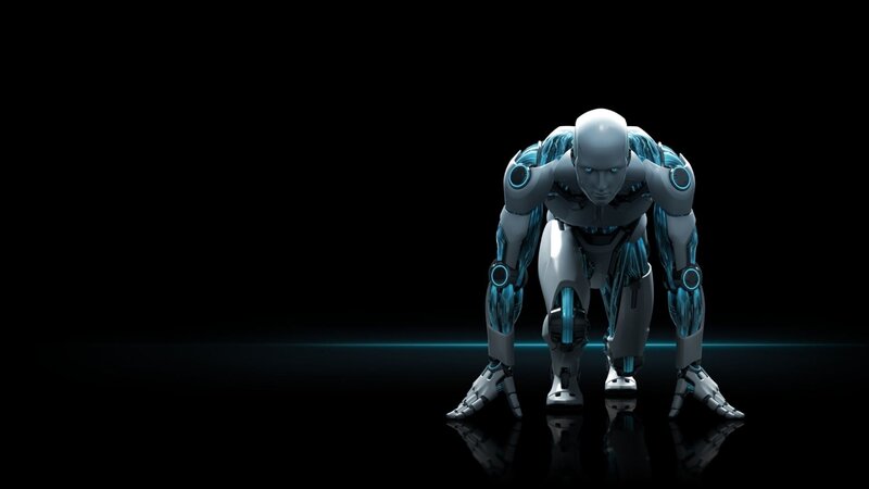 robot in starting position