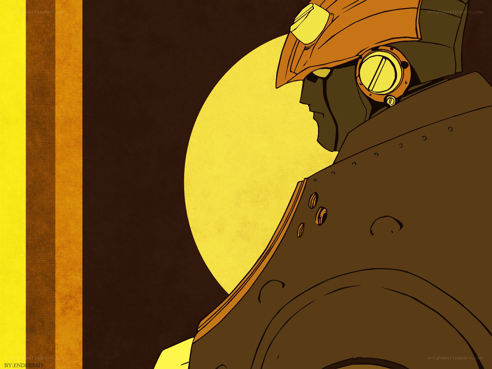 robot in sunset silhouette