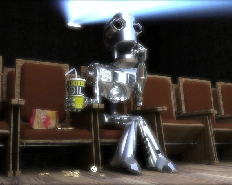 Robot in Theater Seat