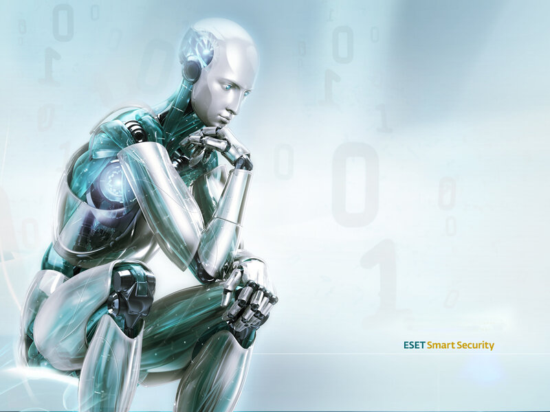 Robot in Thinking Pose