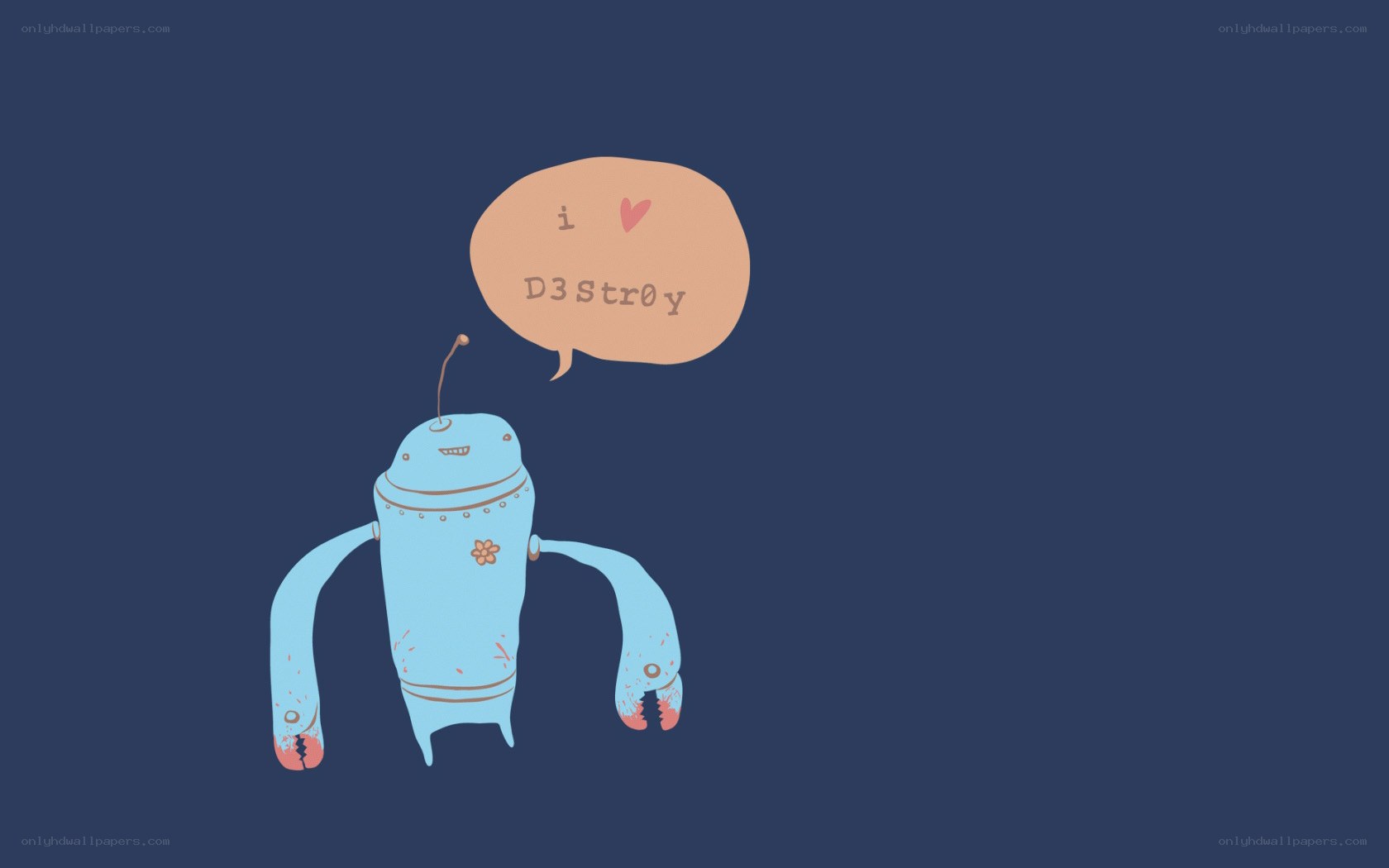robot loves destroy