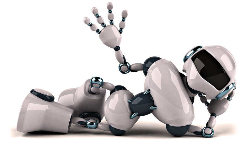 Robot Lying on Side