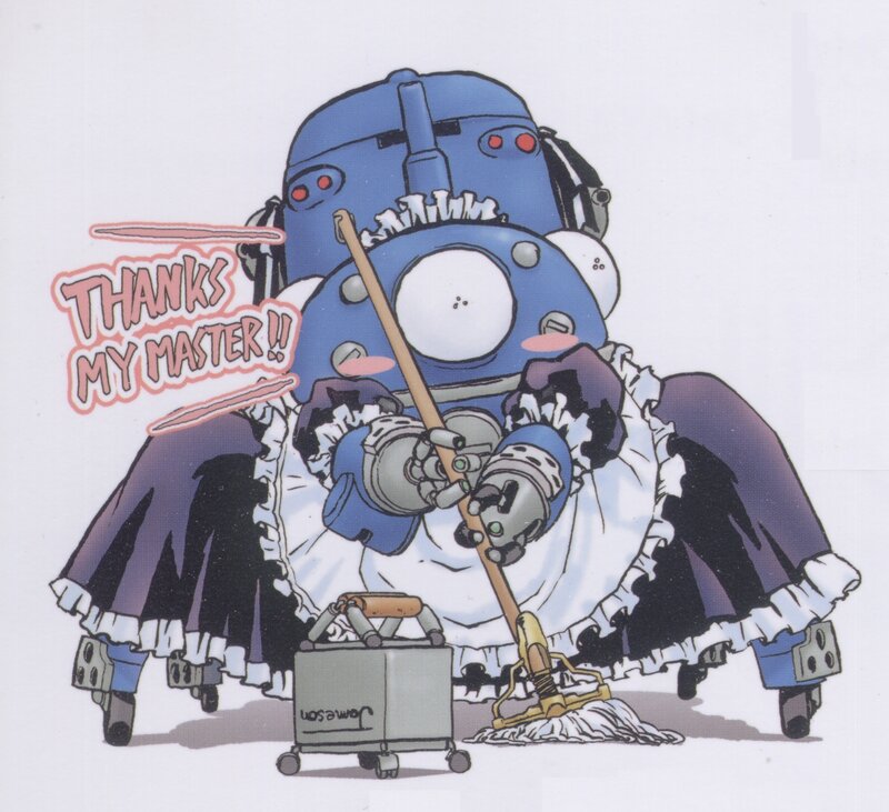 robot maid cleaning
