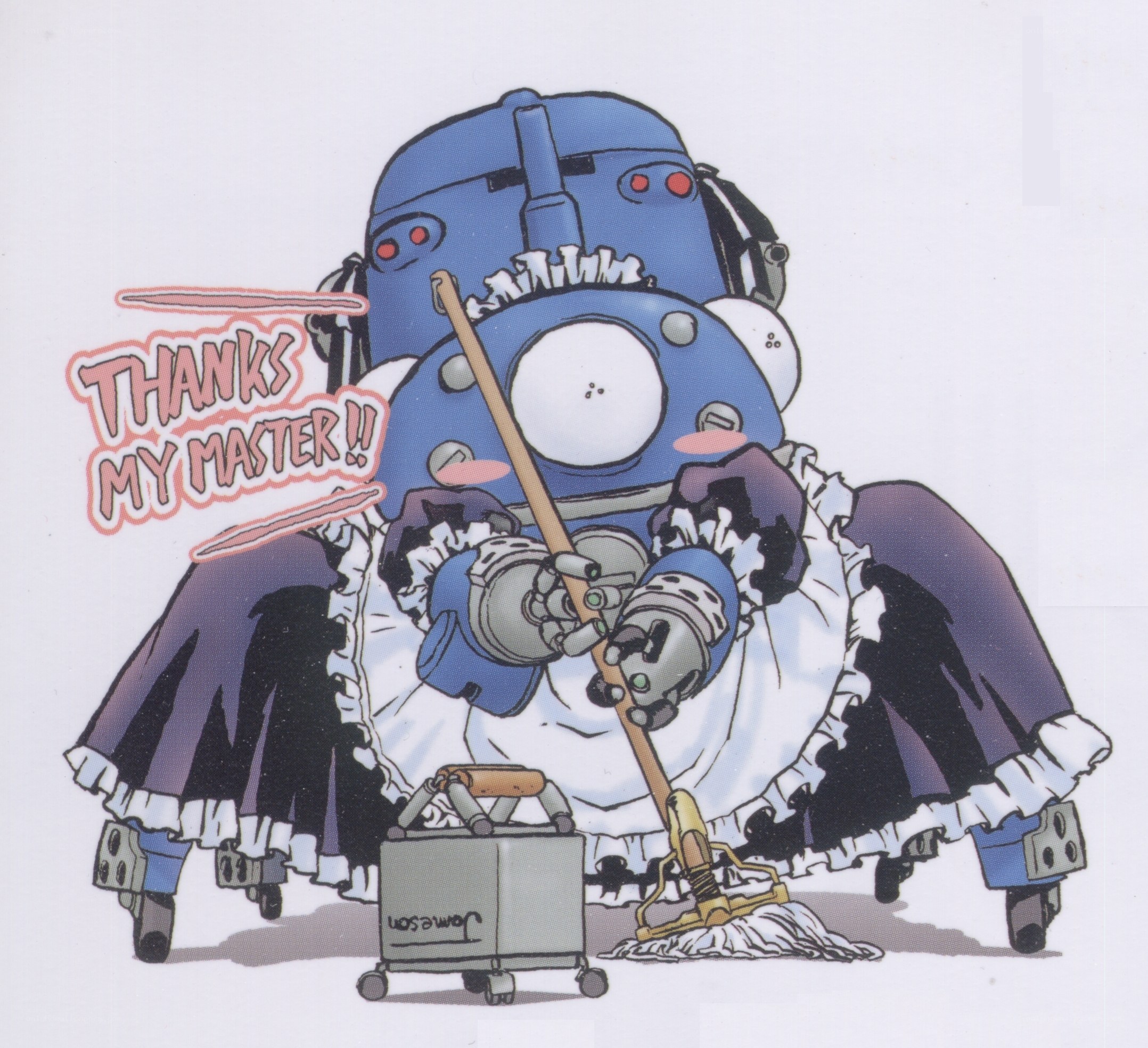 robot maid cleaning