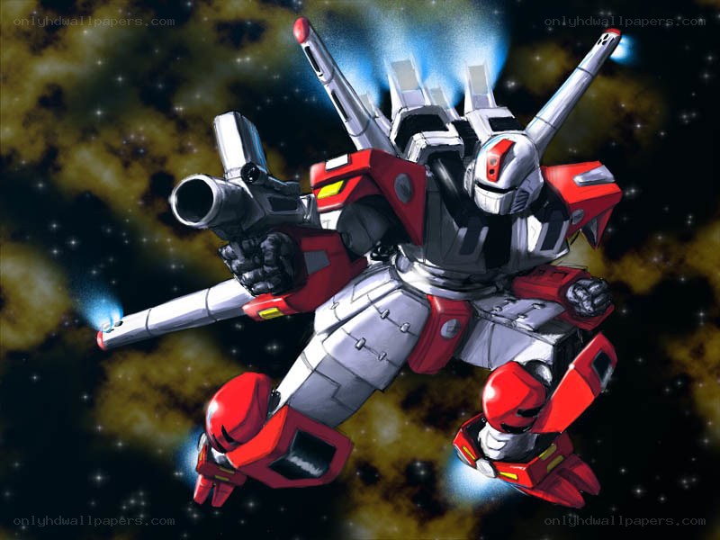 robot mech in space