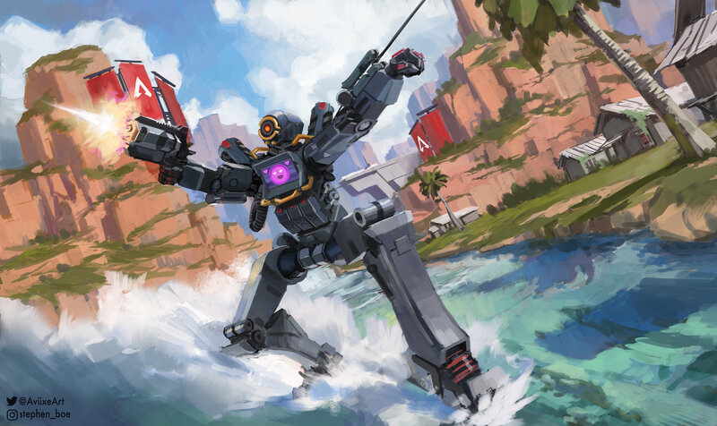 Robot Mech in Water