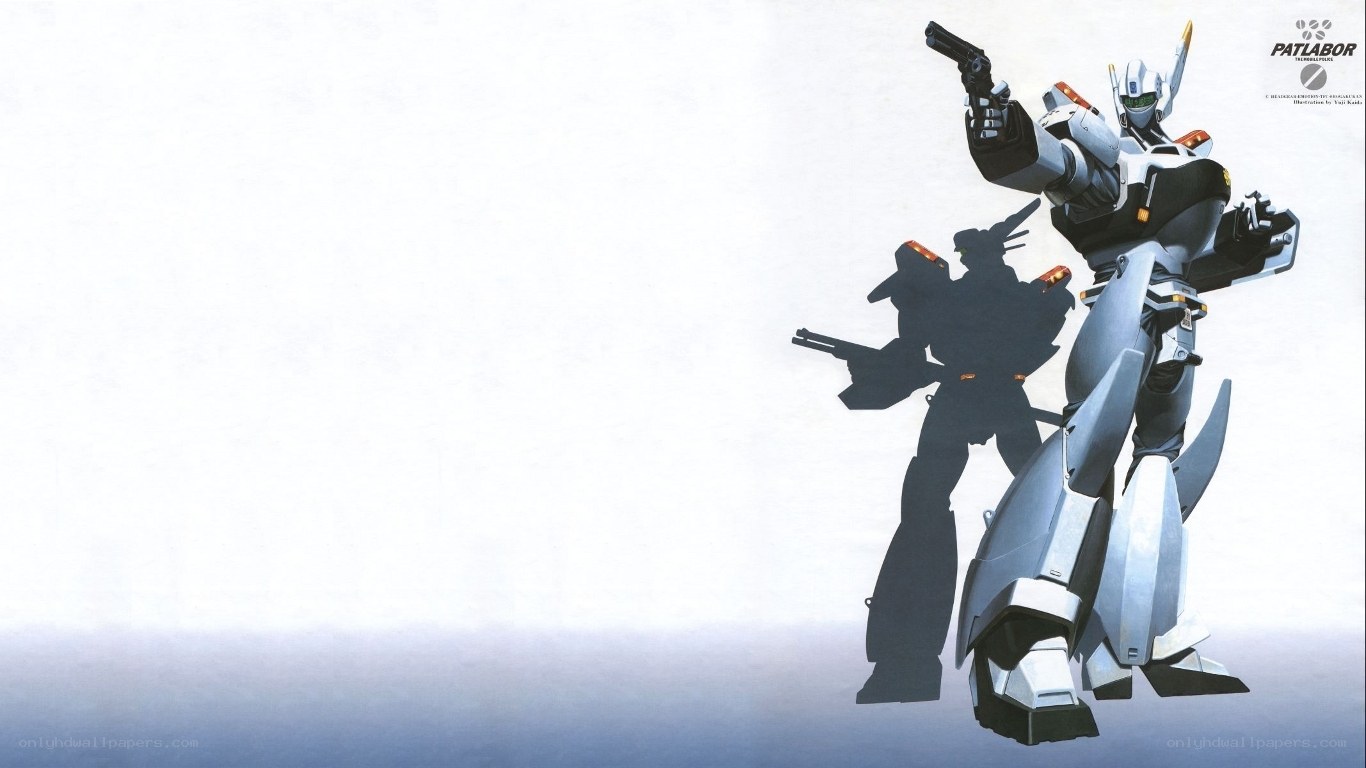 robot mech with gun