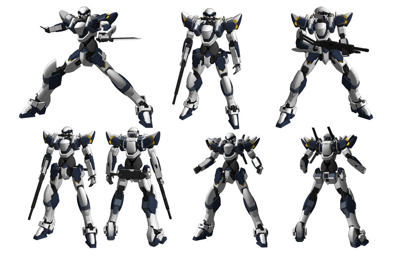Robot mecha design sheet