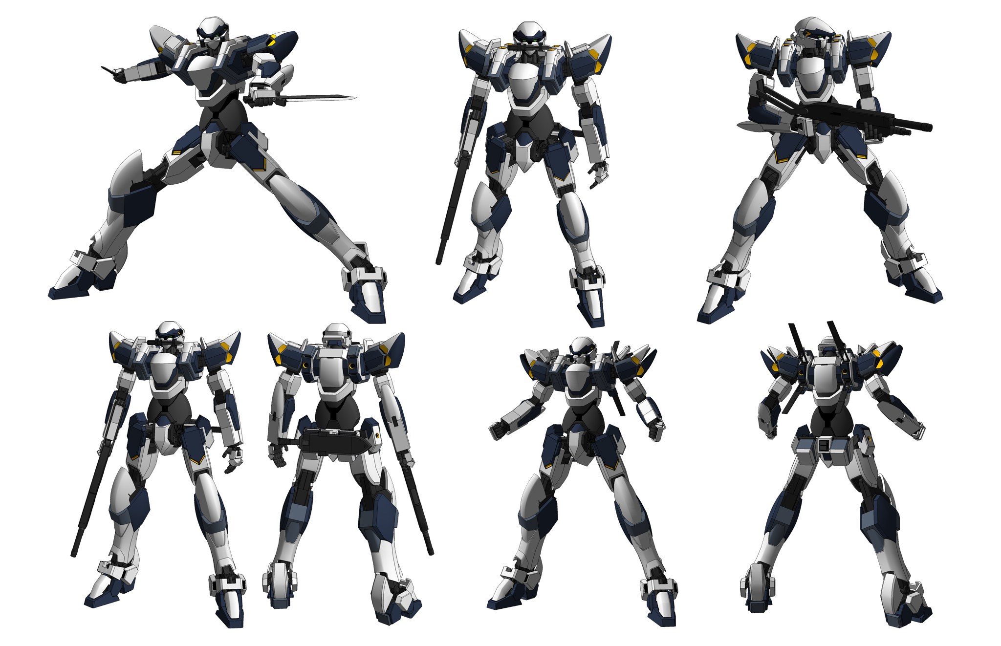 Robot mecha design sheet